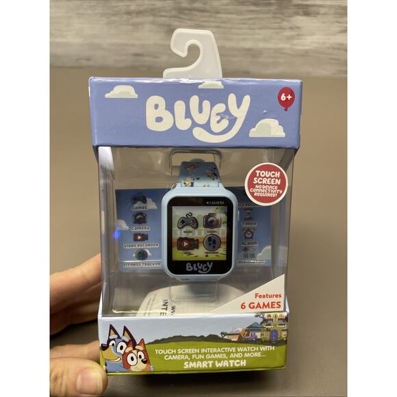 Bluey Smart Interactive Touch Screen Watch W Camera 6 Games - Picture 1 of 5